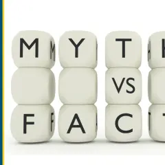Kostki z napisami "MYTHS VS FACTS" obok logo DEF (Diesel Exhaust Fluid). Czy to mit, że ceramizer do diesla z DPF nie działa?