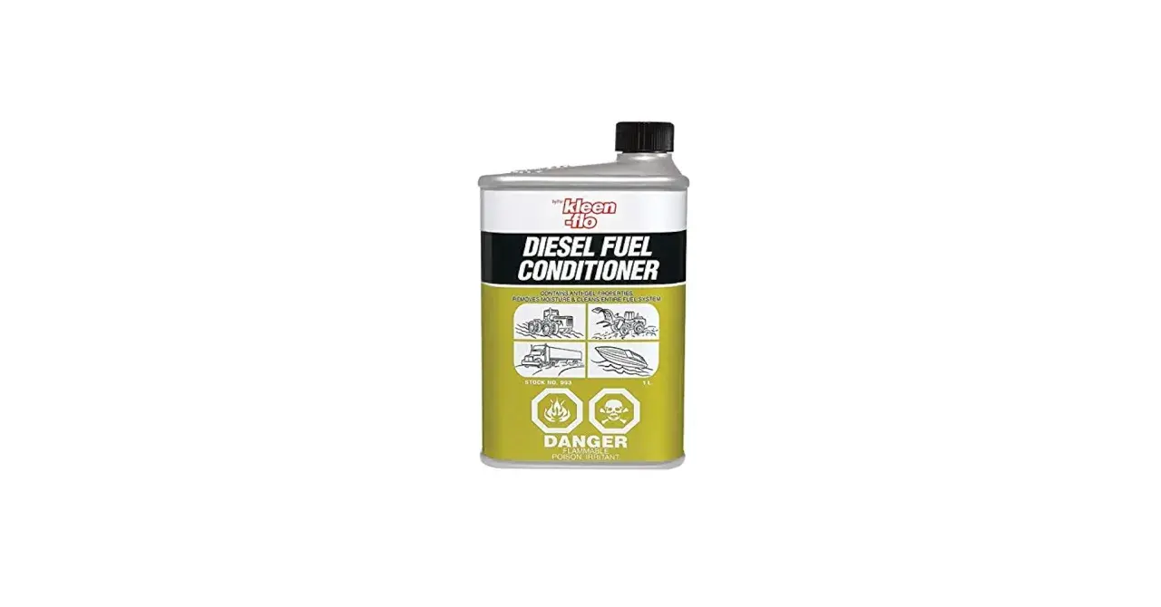 Pojemnik z preparatem Kleen-Flo Diesel Fuel Conditioner. Produkt do czyszczenia i ochrony układu paliwowego silników Diesla.